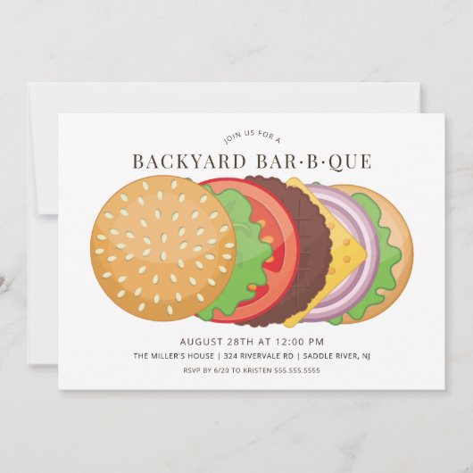 Achtertuin Barbecue Kaart (Voorkant)