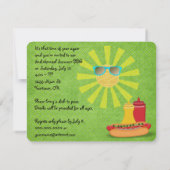 Achtertuin Barbecue Uitnodiging (Achterkant)