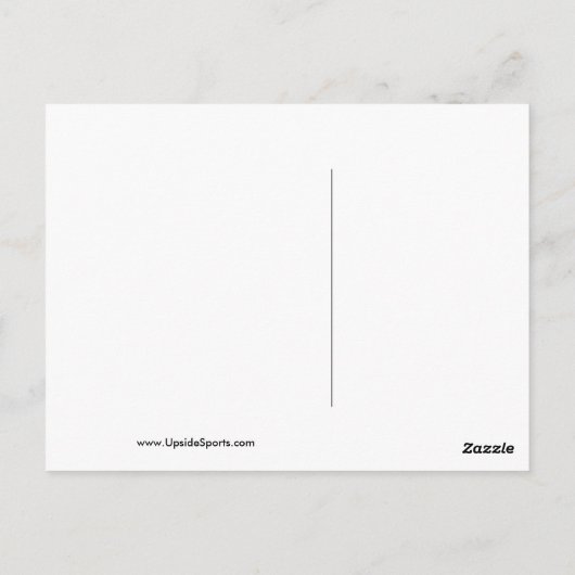  achtertuin Basketball Briefkaart (Achterkant)