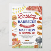 Achtertuin BBQ 30ste verjaardag uitnodiging (Voorkant)