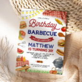 Achtertuin BBQ 30ste verjaardag uitnodiging