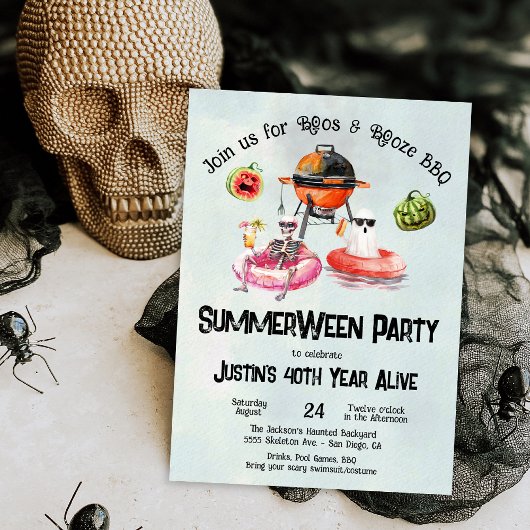 Achtertuin BBQ Baby-Q Baby shower Kaart