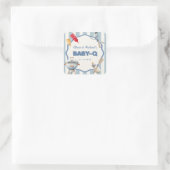 Achtertuin BBQ Baby Q Baby shower Sticker (Tas)