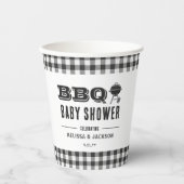 Achtertuin BBQ Baby shower Papieren Bekers (Voorkant)