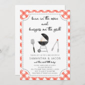 Achtertuin BBQ Baby Shower Uitnodiging (Voorkant / Achterkant)