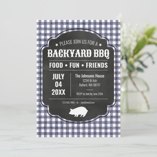 Achtertuin BBQ bij de marine Kaart (Staand voorkant)