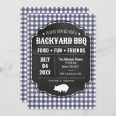 Achtertuin BBQ bij de marine Kaart (Voorkant / Achterkant)