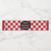 Achtertuin BBQ Birthday Party Water Bottle Waterfles Etiket (Enkel label)