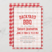 Achtertuin BBQ Casual Afstudeerder Party Cookout G Kaart (Voorkant / Achterkant)