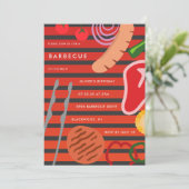 Achtertuin BBQ Gril Kaart (Staand voorkant)