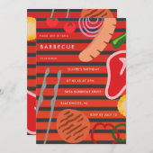 Achtertuin BBQ Gril Kaart (Voorkant / Achterkant)