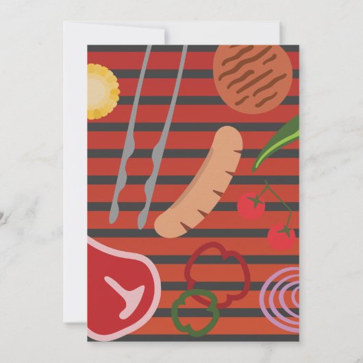 Achtertuin BBQ Grill Kaart (Achterkant)