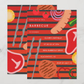 Achtertuin BBQ Grill Kaart (Voorkant / Achterkant)