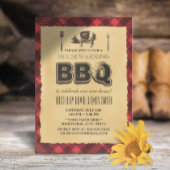  achtertuin BBQ Housewarming Party Kaart