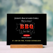 Achtertuin BBQ Master Grillende Acryl Bord (Neutraal)
