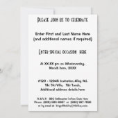 Achtertuin BBQ Tiki Torch! Kaart (Achterkant)