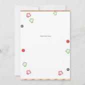 Achtertuin BBQ Verjaardag uitnodiging, BBQ Party Kaart (Achterkant)