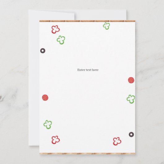 Achtertuin BBQ Verjaardag uitnodiging, BBQ Party Kaart (Achterkant)