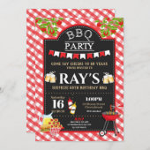 Achtertuin BBQ Verrassing Verjaardagsfeest Bier Gi Kaart (Voorkant / Achterkant)