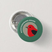 Achtertuin Bird Award Button (Voorkant /achterkant)