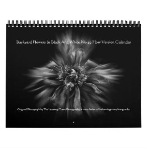 Achtertuin Bloemen In Zwart En Wit Nr 49 Flow Kalender