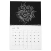 Achtertuin Bloemen in zwart-wit No 112 Kalender (Mar 2026)