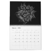 Achtertuin Bloemen in zwart-wit No 112 Kalender (Feb 2026)