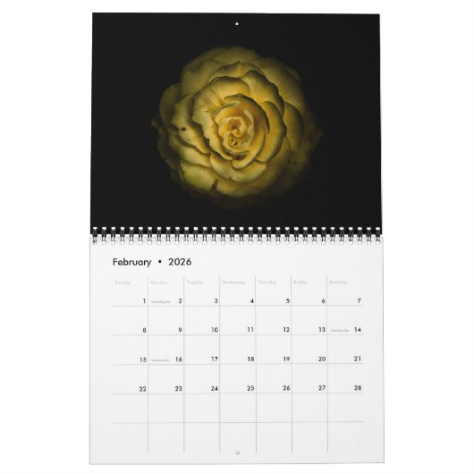 Achtertuin Bloemen No 85 Kleur Versie Kalender (Feb 2026)