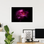 Achtertuin Bloemen Nr 2 Kleur Flow Versie Poster (Thuiskantoor)