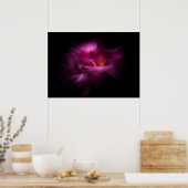 Achtertuin Bloemen Nr 2 Kleur Flow Versie Poster (Keuken)