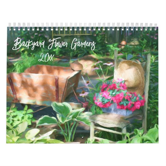 Achtertuin Bloementuinen Kalender (Hoes)