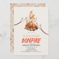 Achtertuin Bonfire Camping S'mores BBQ Verjaardag