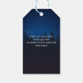 Achtertuin Bonfire Cookout Birthday Party Cadeaulabel (Achterkant)