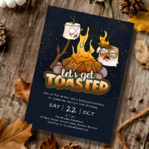 Achtertuin Bonfire Laten we geroosterde verjaardag