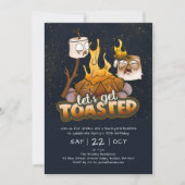 Achtertuin Bonfire Laten we geroosterde verjaardag Kaart (Voorkant)