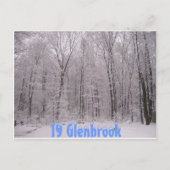 achtertuin briefkaart (Voorkant)