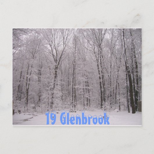 achtertuin briefkaart (Voorkant)