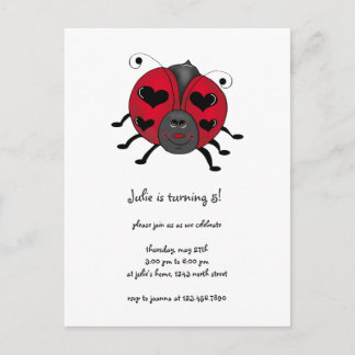 Achtertuin Buggies · Glimlachende lieveheersbeestj Briefkaart