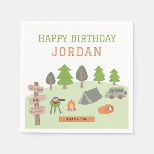 Achtertuin Camping Verjaardag Onder de Sterren Bui Servet (Voorkant)