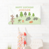 Achtertuin Camping Verjaardag Onder de Sterren Bui Spandoek (Insitu)