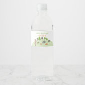 Achtertuin Camping Verjaardag Onder de Sterren Bui Waterfles Etiket (Voorkant)