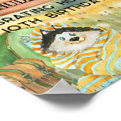 Achtertuin Camping Verjaardagskamp Out Party Welko Poster (Hoek)