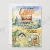 Achtertuin Campout Camping Outdoor Verjaardag Scha Kaart (Voorkant)