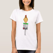 Achtertuin Chicken and Disk Golf Pen T-shirt (Voorkant)