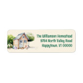 Achtertuin Coop Homestead Retour Adreslabels Etiket (Voorkant)