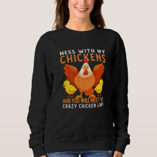 Achtertuin Crazy Chicken Lady Chicken Farmer 1 Trui