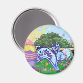 Achtertuin Easter Hunt Round Magnet (Voorkant / Achterkant)