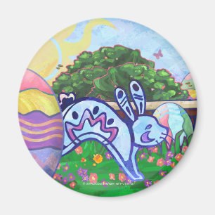 Achtertuin Easter Hunt Round Magnet