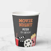 Achtertuin Film nacht partij Papier beker (Achterkant)