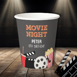 Achtertuin Film nacht partij Papier beker
